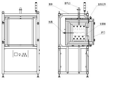 1000º C Mbf22-10 Atmosphere Box Furnace Nitrogen Muffle Furnace