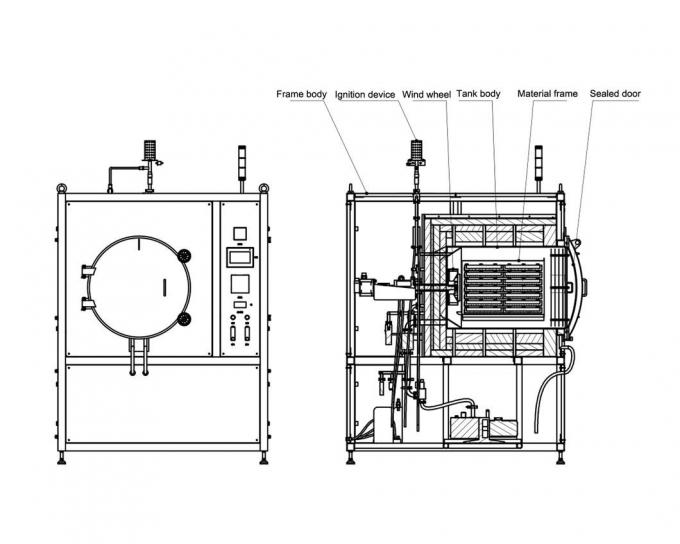 Chitherm 1000º C Hwf160-10nh Vacuum Atmosphere Tank Furnace