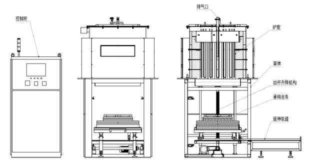1700º C Electric Furnace Bf125-17 Bell-Type High-Temperature Furnace