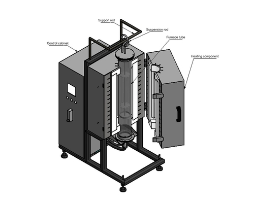 Industrial Atmosphere Vacuum Tube Furnace 500 Ordm C For Alumina Sintering