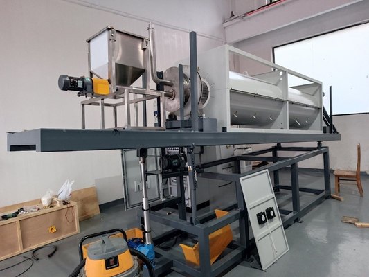 Industrial Clean Quartz Rotary Tube Furnace 1050C For Ceramic Sintering