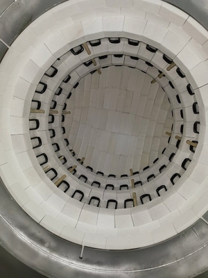 1650ºC High-Temperature Atmosphere Bell Furnace Molybdenum-made Heater Elevator Furnace